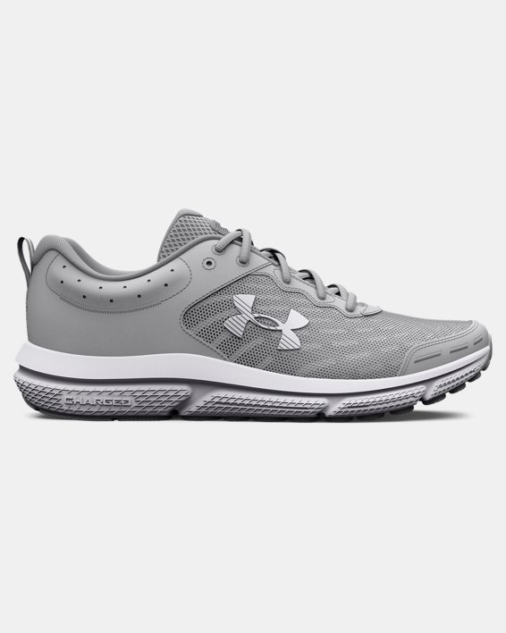 Men's UA Charged Assert 10 Wide (4E) Running Shoes, Gray, pdpMainDesktop image number 0